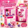 Little Chef Kitchen Play Set Trolley Suitcase Toy with Lights, Sounds, Cooking Accessories and Role Play Kitchen for Kids 3+ Years.