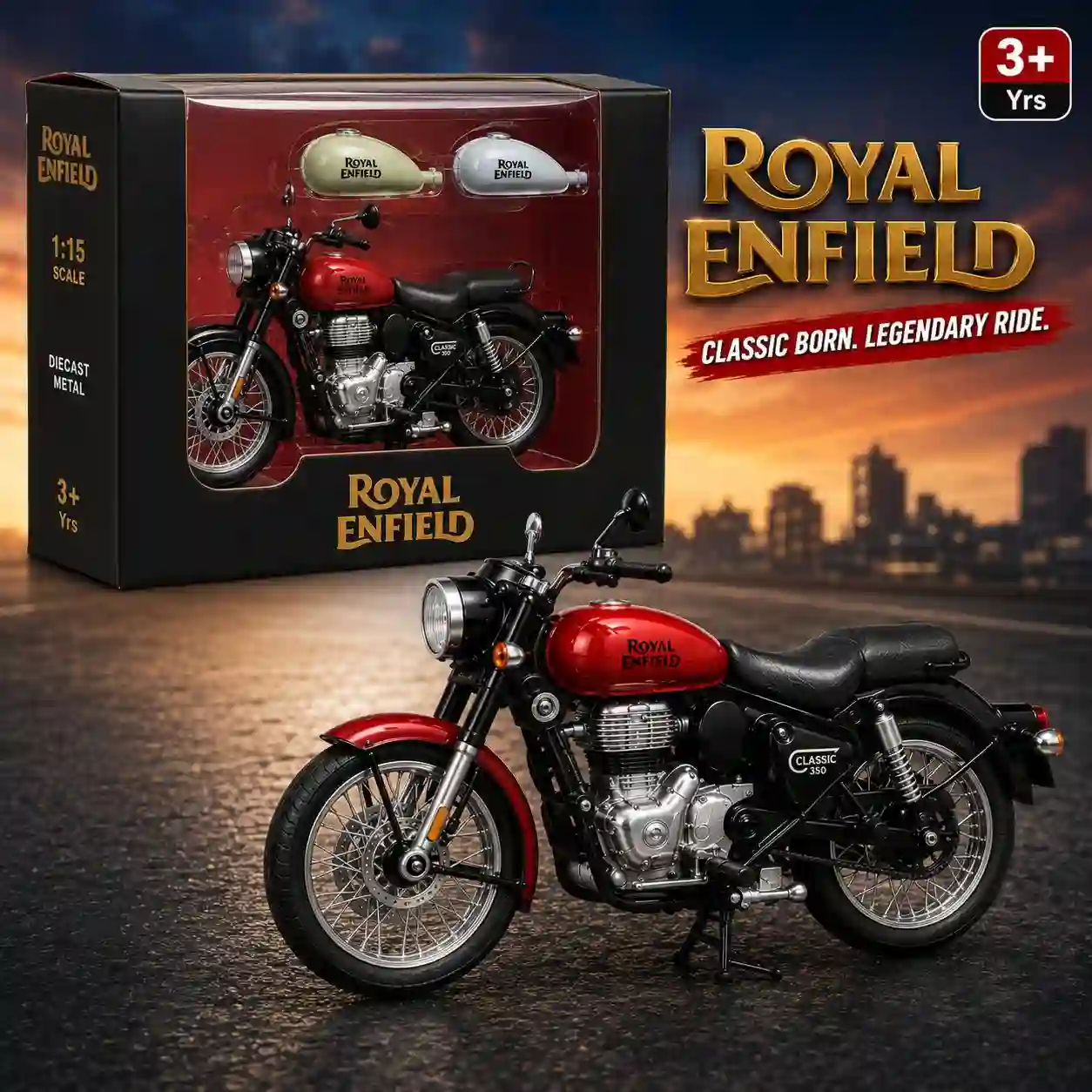 Royal Enfield Classic 350 Die Cast Metal Motorcycle Model Bike Royal Enfield Classic 350 Die Cast Metal Motorcycle Model Bike