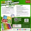 2 in 1 Magnetic Ludo and Snakes and Ladders Jumbo Size Board Game with Magnetic Pieces for Kids and Family