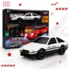 1:24 Scale RC Drift Racing Car with LED Lights, Drift Tires & Roadblocks – 2.4GHz Remote Control Car
